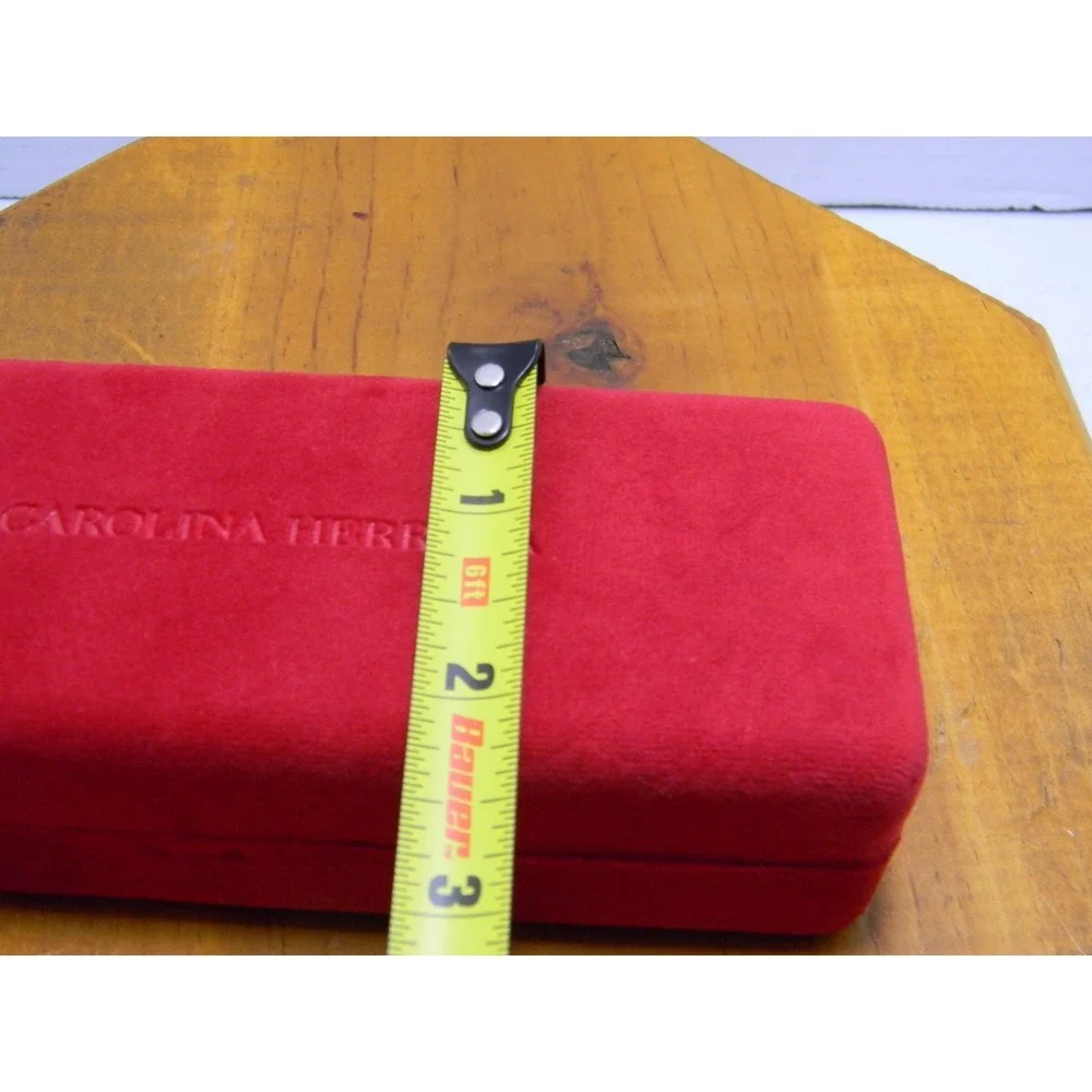 Carolina Herrera Red Velvet Eyeglasses Sunglasses Hard Case Only Designer
